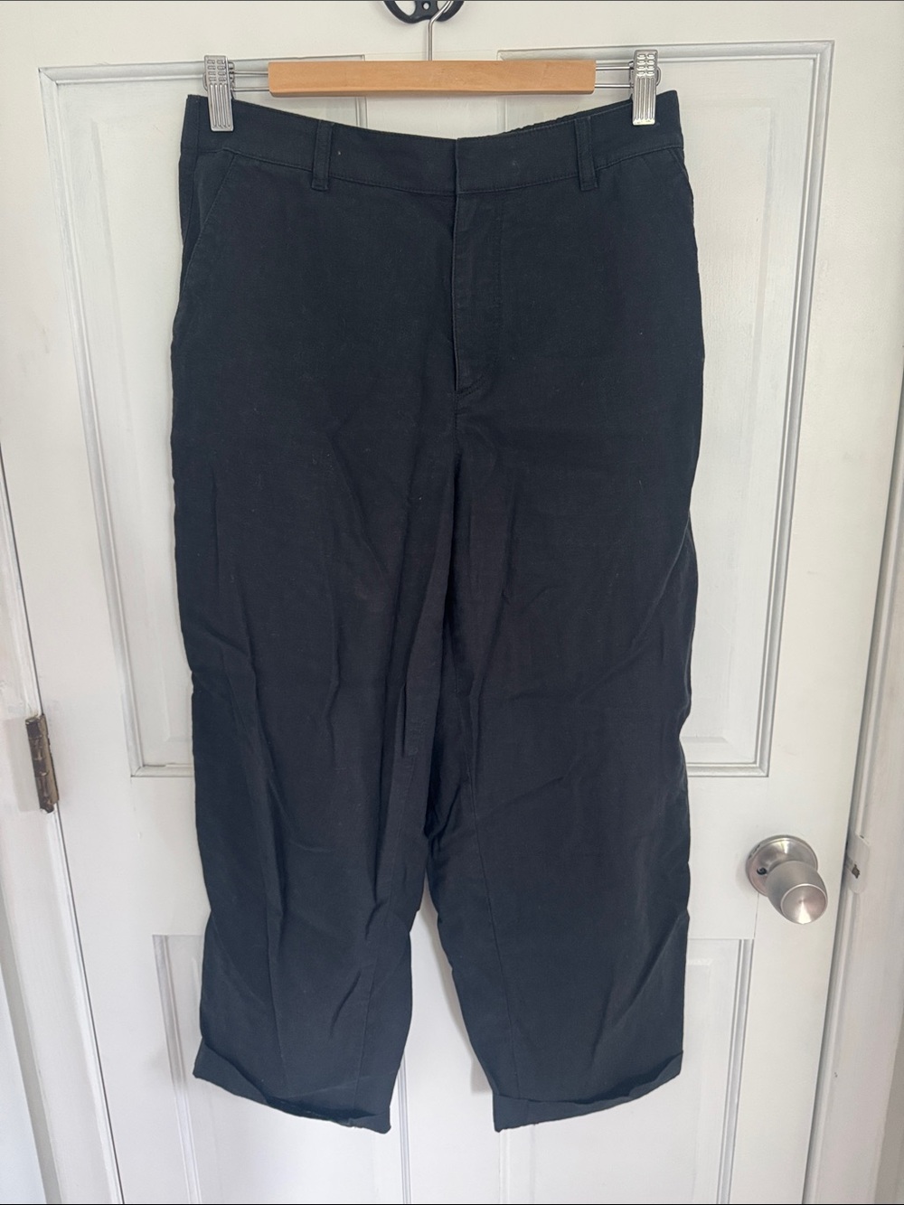 Uniqlo Black Women's linen blend Pants